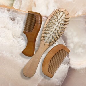 Tahta fırça tarak seti